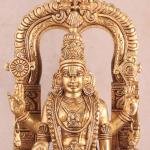 Brass Tirupati Balaji Statue with Hanging Mala | 17" Sacred Masterpiece | 8.5kg Temple Grade Art | Framed Divine Murti | Jaipurio